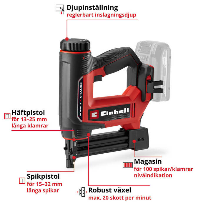 Spikpistol 18V Einhell